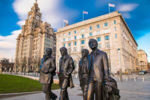 beatles by the liver building