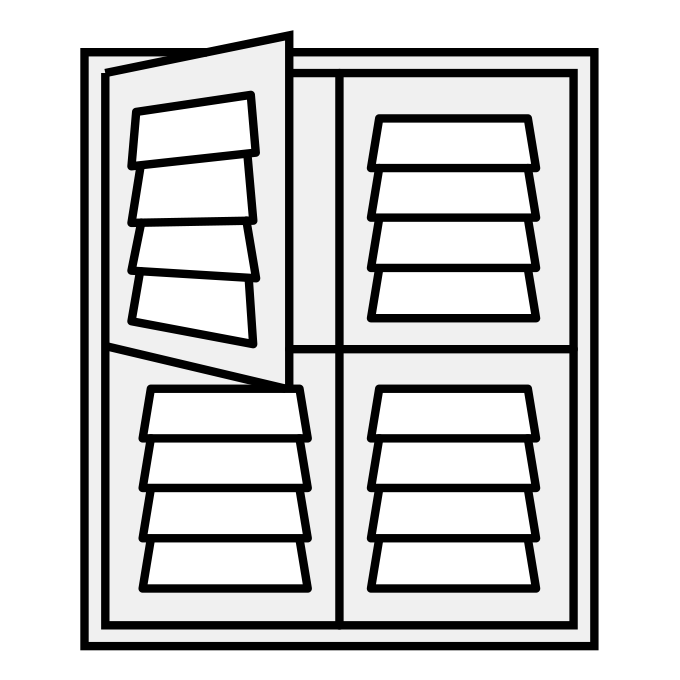 Tier on Tier Window Shutters