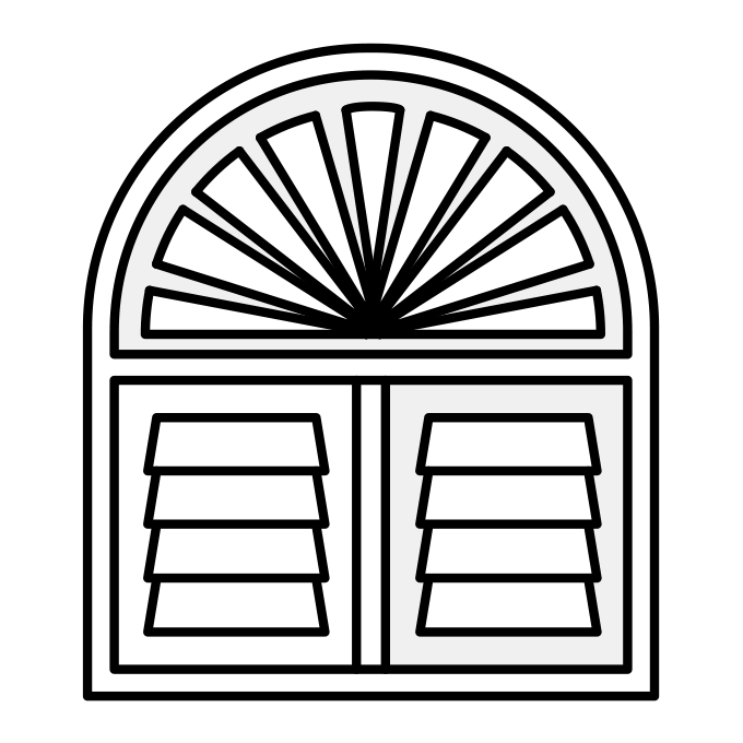Custom Shaped Shutters