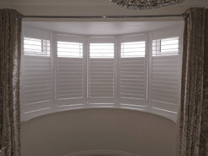 A well fitted Bay window shutters