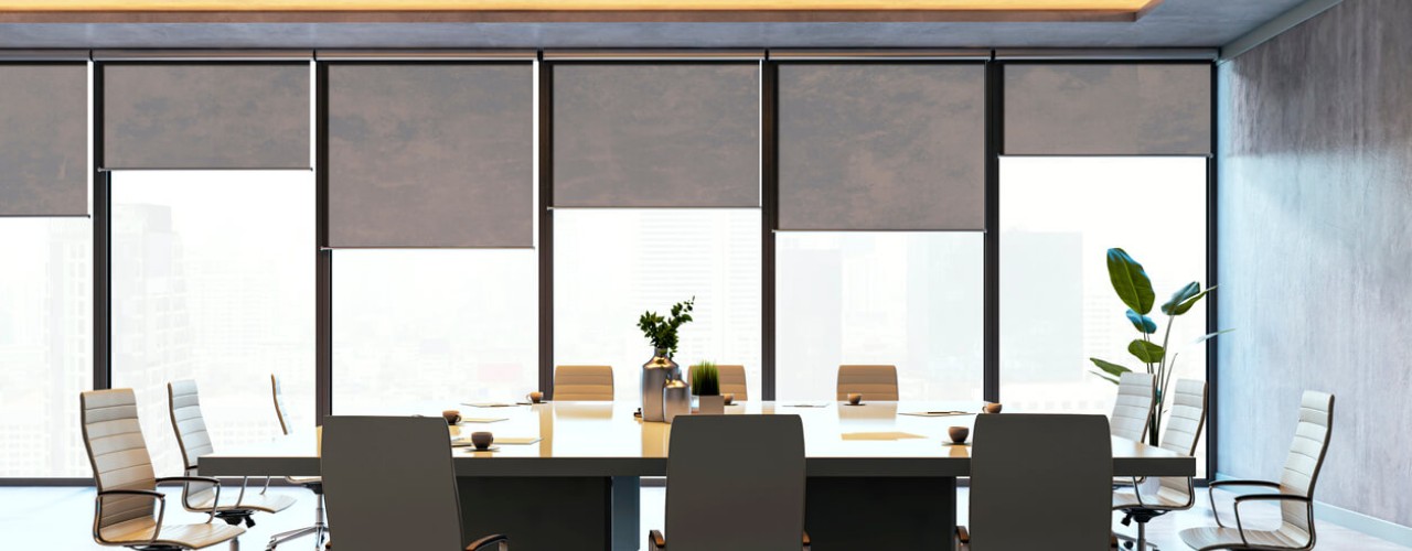 Vertical and roller designs provide excellent control over sightlines and temperature adjustments in multi-purpose commercial buildings.