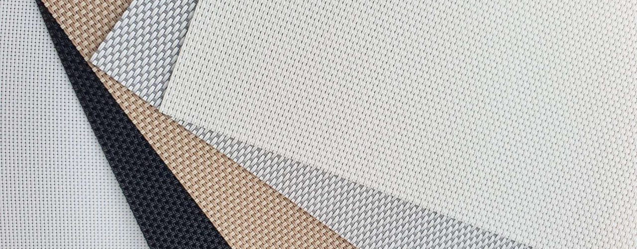 close up of fabric samples for blinds