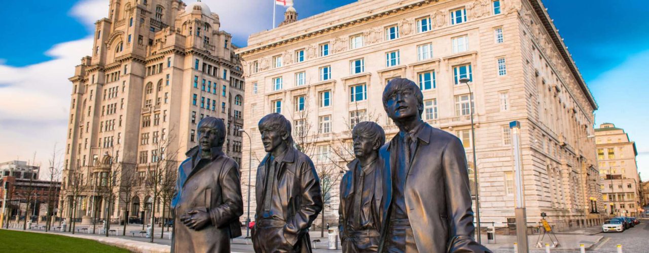 beatles by the liver building